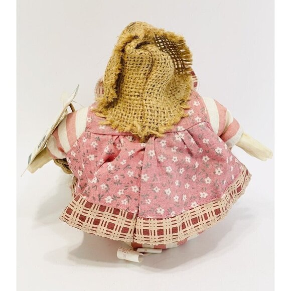 American Folk Art Duck Figurine Eliza Ducklittle Country Shelf Sitter 2176 Russ - Picture 4 of 6